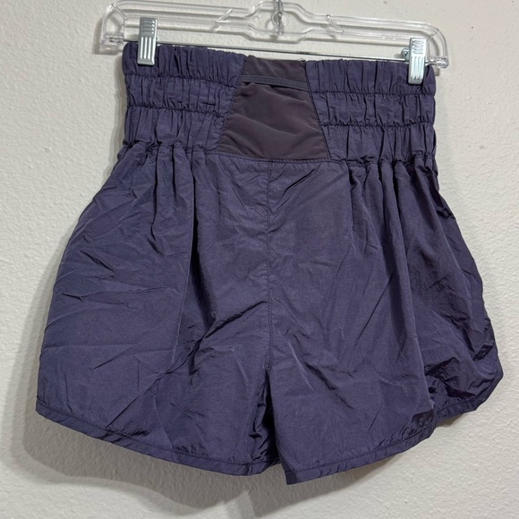 Free People Movement The Way Home Shorts Size M Deep Sea Purple With Liner Stain - Picture 5 of 13